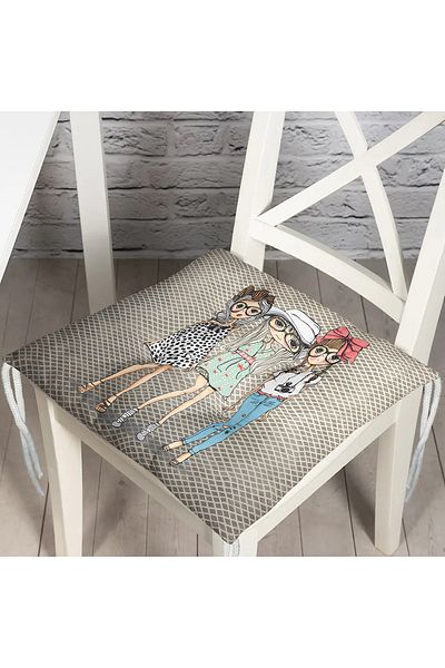 Realhomes Fashion Girls Digital Printed Modern Fluffy Chair Cushion