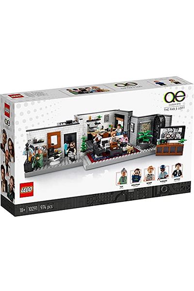 LEGO ® Queer Eye – Fab 5 Roof Solid 10291 Construction Set; Fab 5 Roof Solid from the Popular Television Program.