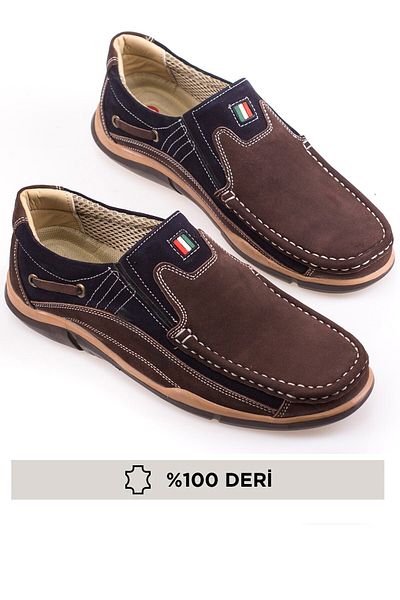 maximoda Genuine Leather Brown Men's Casual Shoes PRA-148166-014648