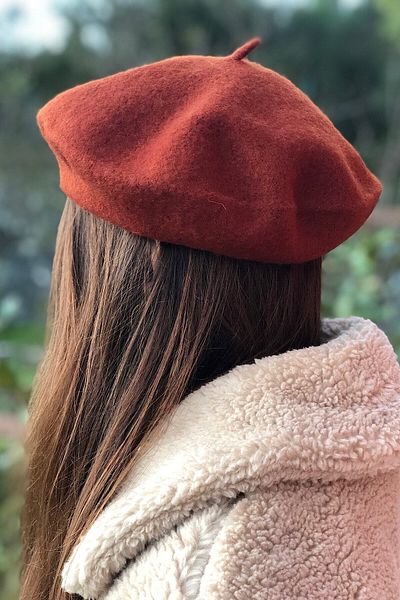 Novon Giyim & Aksesuar 100% Felt Premium French Painter Beret