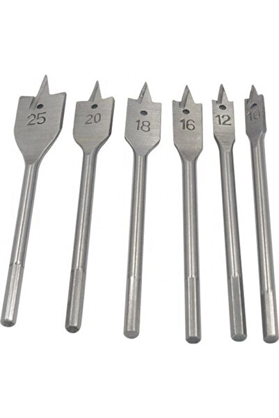 Duffa 6 Parça Yaprak Kelebek Uç Seti Tahta Ahşap Oyma Matkap Ucu