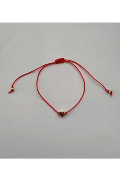 Galibarda Kalpli Makrome Ip Bileklik-kırmızı