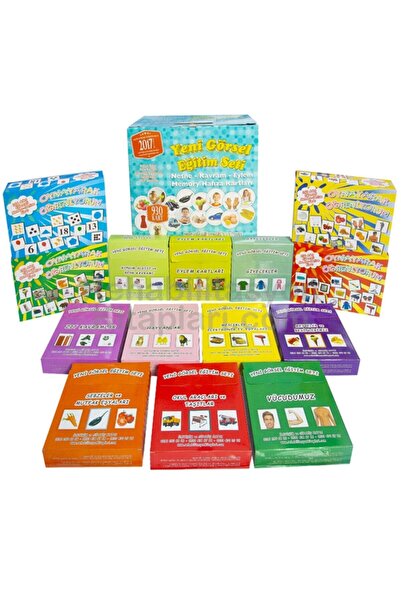 Güneş Yayın Dağıtım Güneş Görsel Eğitim Seti Yeni 930 Kart