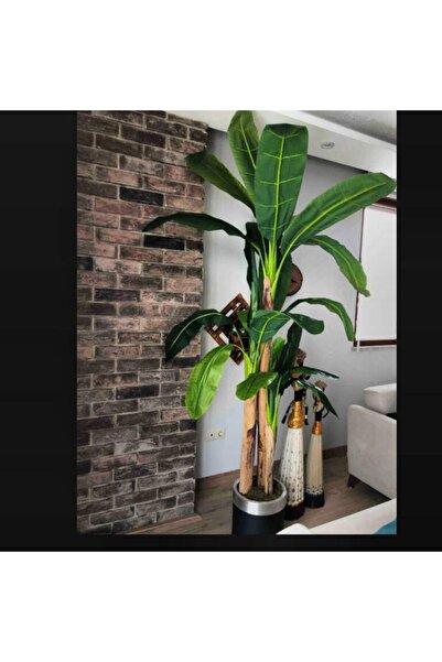 İremÇiçekçilik 220 Cm Dev Boy Muz Ağacı Yapay Ağaç Muz Ağacı