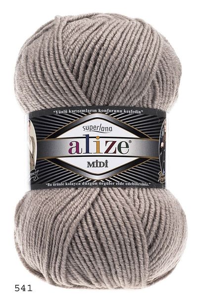 Alize Süperlana Midi Χειροποίητο Νήμα (Συσκευασία 5) - 541-όραση