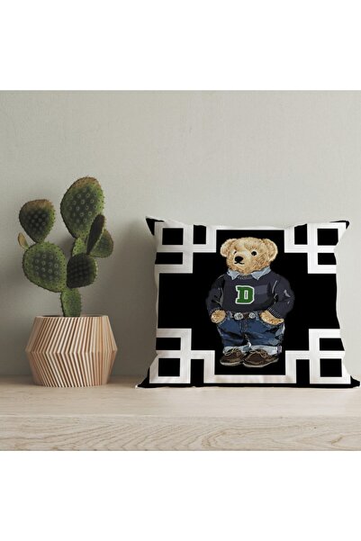 LadiesHome Husă pentru pernă digitală cu design special pentru ursuleț de plu...