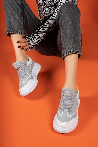 Riccon Szürke fehér női tornacipő