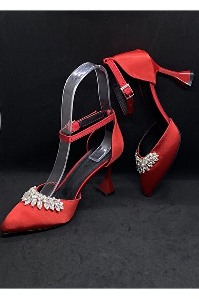 LADİESHOE Ls Taşlı Kadın Ayakkabı Karnıyarık