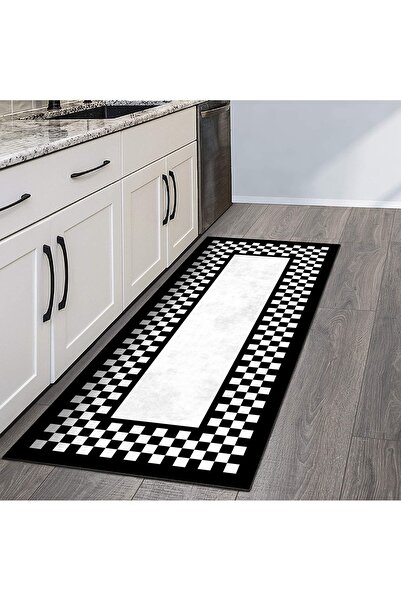 Minimal Maison Dama Kaymaz Taban Dekoratif Mutfak Halısı