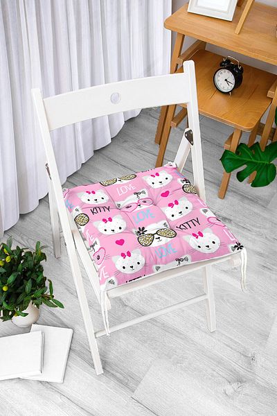 Realhomes Digital Printed Fluffy Chair Cushion