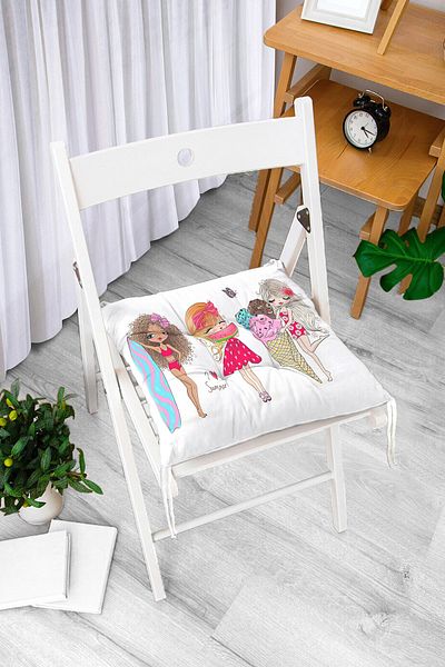 Realhomes Pernă de scaun cu puf imprimată digital cu design personalizat