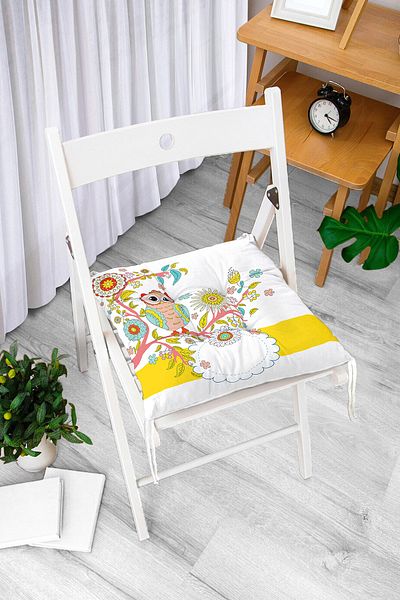 Realhomes Custom Design Digital Printed Pouf Chair Cushion