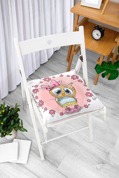 Realhomes Digital Printed Fluffy Square Chair Cushion
