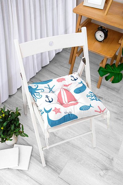 Realhomes Real Homes Digital Printed Fluffy Chair Cushion
