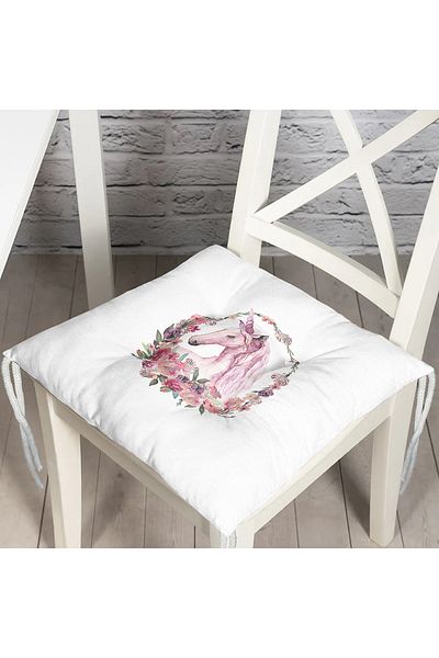 Realhomes Digital Printed Fluffy Chair Cushion for Children's Room