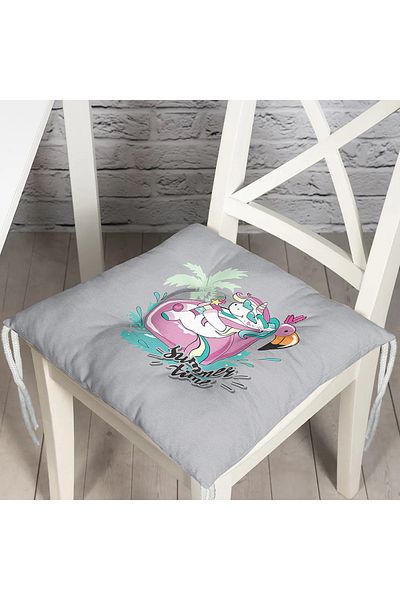 Realhomes Children's Room Special Designed Digital Printed Pouf Chair Cushion