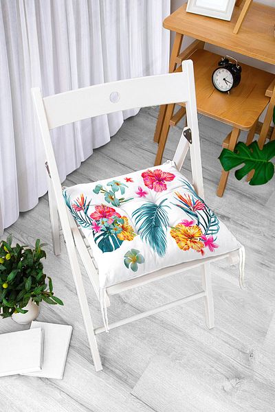 Realhomes Real Homes Digital Printed Fluffy Chair Cushion