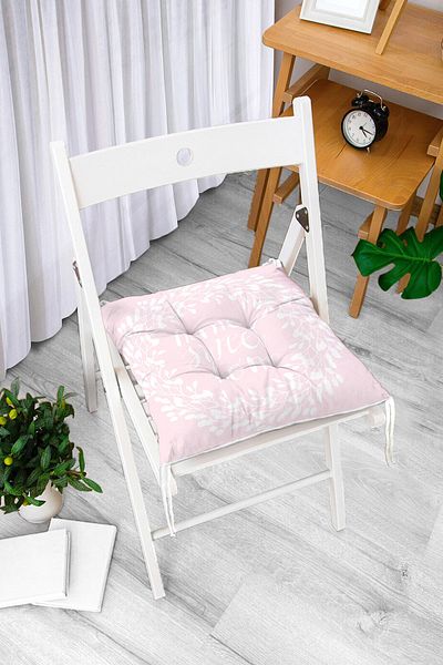 Realhomes Home Sweet Home Digital Printed Pofidic τετράγωνο μαξιλάρι καρέκλας