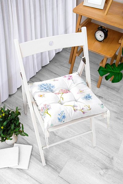 Realhomes Livense Special Design Flower Patterned Modern Fluffy Chair Cushion