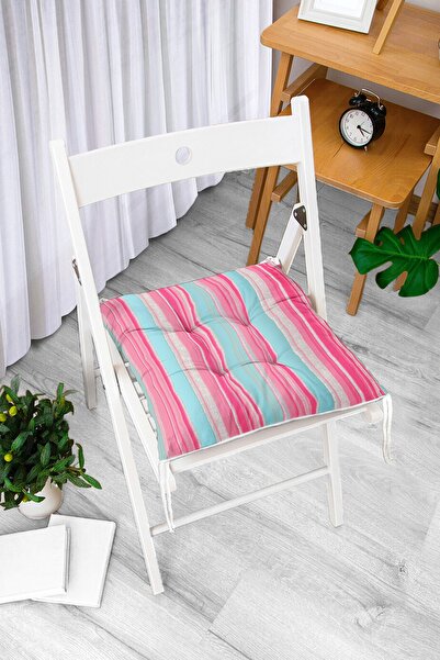 Realhomes Ružičasto plave ravne linije, specijalni dizajn, mekani jastuk za s...