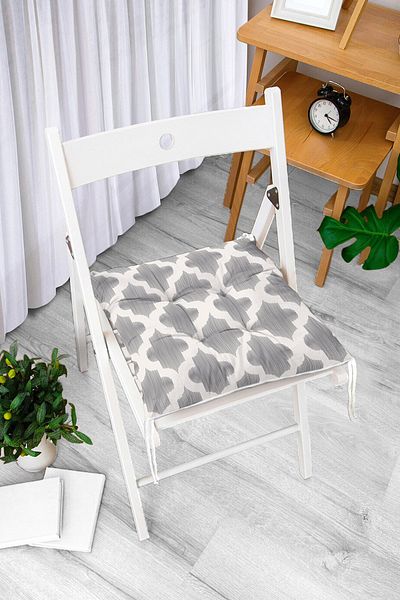 Realhomes Special Design Ogea Patterned Digital Printed Modern Fluffy Chair Cushion
