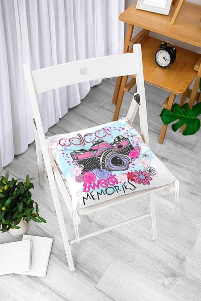 Realhomes Custom Design Digital Printed Pouf Chair Cushion