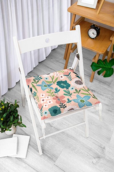 Realhomes Digitalno štampani moderni mekani jastuk za stolicu sa cvetnim uzor...