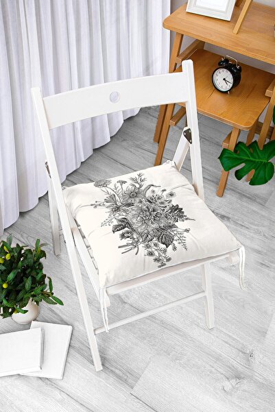 Realhomes Digitalno štampani moderni mekani jastuk za stolicu sa cvetnim uzor...