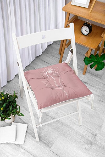 Realhomes Digitalno štampani moderni mekani jastuk za stolicu sa belim cvetni...