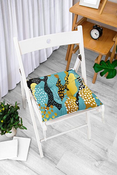 Realhomes Digitalno štampana moderna mekana podloga za stolicu sa zlatnim det...