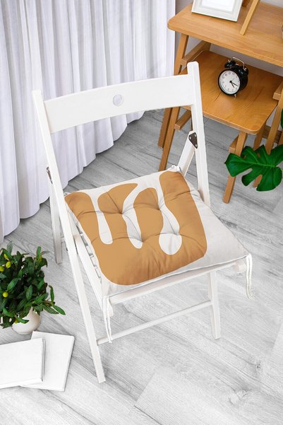 Realhomes Digitalno štampani moderni mekani jastuk za stolicu sa motivom list...