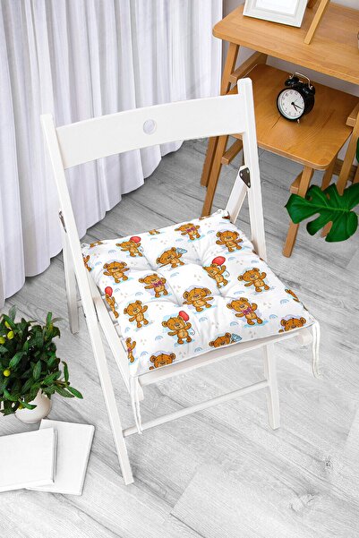 Realhomes Подушка для стільця з цифровим принтом у вигляді ведмедика, сучасни...