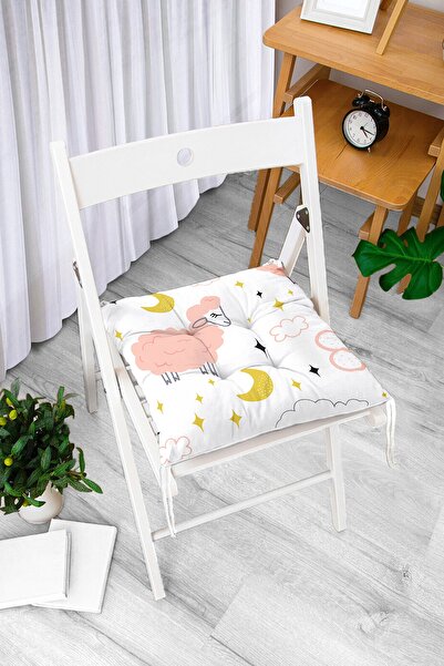 Realhomes Pembe Keçi Motifli Özel Tasarım Dijital Baskılı Modern Pofidik Sand...