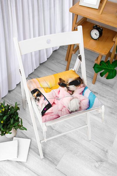 Realhomes Pas koji se plaši selfija Moderni mekani jastuk za stolicu