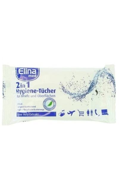 Elina Aloe Vera Pocket Wet Wipes 15 Pieces