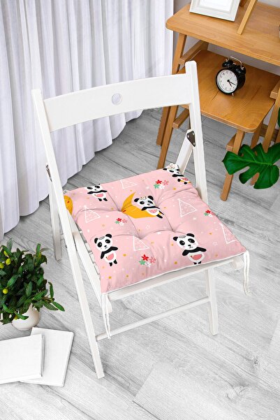 Realhomes Slatki jastuk za stolicu sa digitalnim štampanim uzorkom pande, mod...