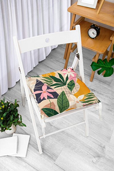 Realhomes Кольоровий фон з малюнком листя Onedraw Цифровий друк Сучасна подуш...