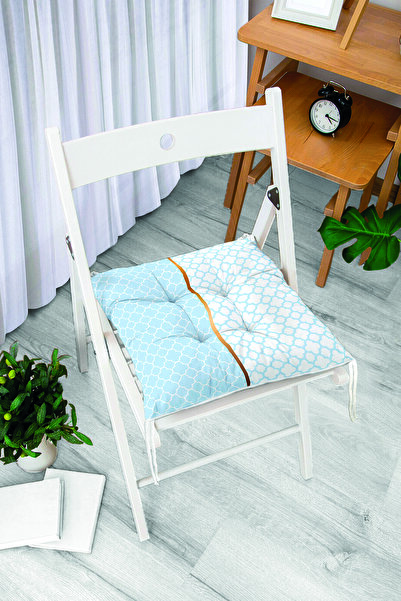 Realhomes Plavo-beli Ogea šareni digitalno štampani moderni mekani jastuk za ...
