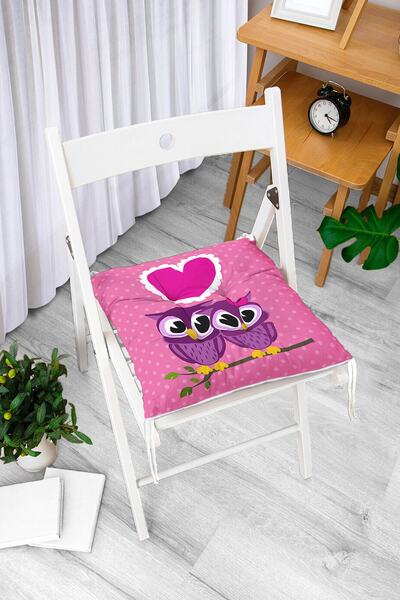 Realhomes Pernă de scaun pufoasă modernă cu modele de bufnițe