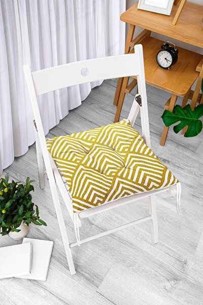 Realhomes Geometrijski zlatni reljefni jastuk za stolicu sa posebnim dizajnom