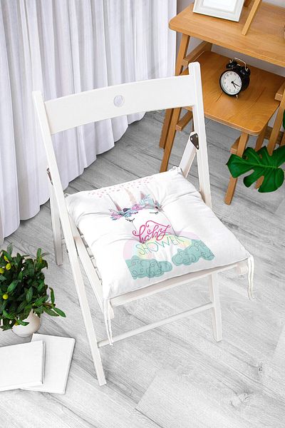 Realhomes White Baby Shower Special Design - Children's Room, Fluffy Chair and Cushion