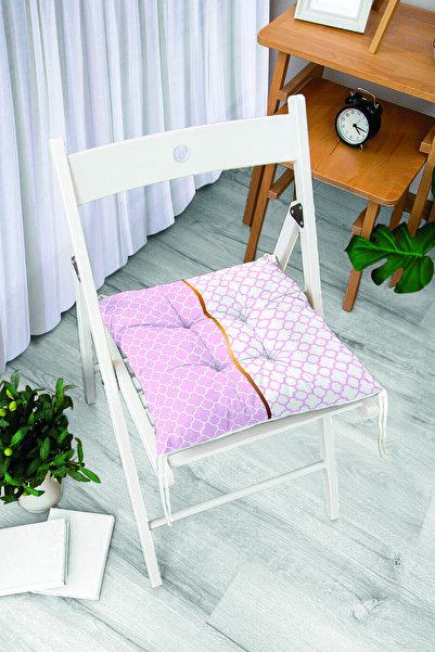 Realhomes Ροζ & Λευκό Ogea με μοτίβο ψηφιακής εκτύπωσης μοντέρνο αφράτο μαξιλ...