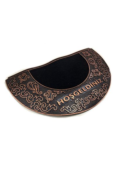 bademlerhali Half Moon Welcome Written Door Mat D Model
