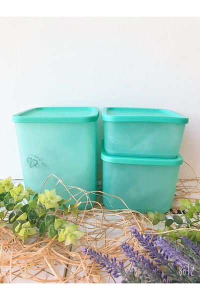Tupperware Kubik Set 1.8lt-1lt-500ml 3 Pieces