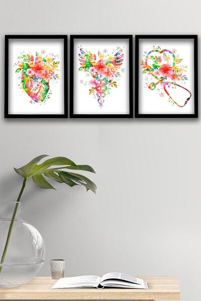 Dekor Loft Anatomik Tablo, Kalp Anatomisi, Kalp, Kardiyoloji Dokotu Duvar Tab...