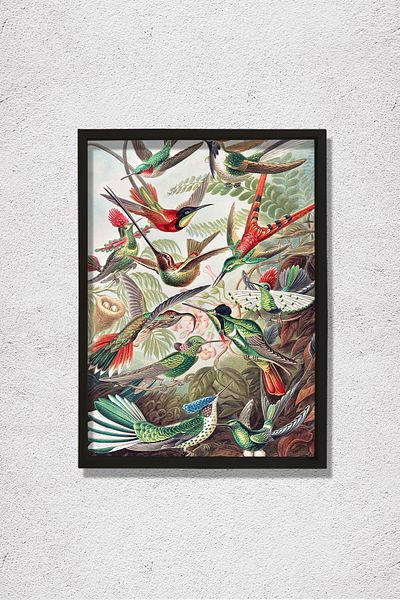 Dekor Loft Nostalgic Birds 1904 Φυσικό Ξύλινο Πίνακας Τοίχου