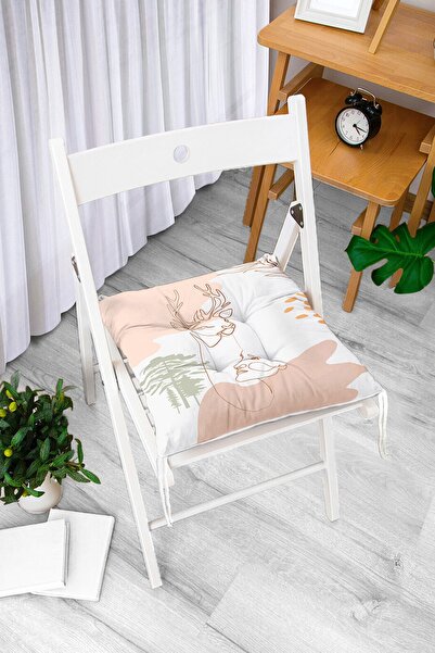 Realhomes Silueta žene sa uzorkom jelena na beloj pozadini, digitalno štampan...
