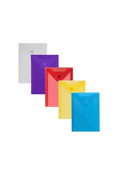 Noki A6 Çıtçıtlı Dosya Evrak Zarfı Karışık Renk 12 Adet