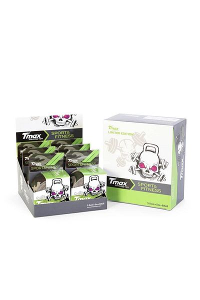 TMAX Tape Kinesio Pain Band Camouflage Green Military 5 M X 5 Cm Box of 6