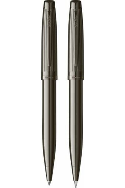 Scrikss Oscar 39 Tükenmez Kalem ve Mekanik Kurşun Kalem İkili Set Titanyum